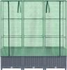 vidaXL Hochbeet mit Gewächshaus-Aufsatz Rattan-Optik 120x40x138 cm 4015829 Bild 4