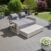 Sunny Garten Multifunktionssofa, Polyrattan, grau, für 2 Personen Bild 5