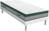Vente-unique - PRESTIGE Mattress and bed base set Stoff Weiß - B 90 cm x H 31 cm22 cm x L 200 cm Bild 1