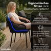 STEELSØN 'Nair' 4er-Set Polyrattan-Gartenstuhl inkl. Kissen, schwarz, wetterfest, bis 160 kg belastbar Bild 3