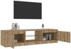 vidaXL TV-Schrank mit LED-Leuchten Artisan-Eiche 140x40x36 cm 856350 Bild 4