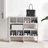 vidaXL Schuhregale 2 Stk. Stapelbar Weiß 89,5x30x40 cm 858840 Bild 3