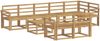 vidaXL Outdoor-Sofagarnitur 9 pcs Weiß Massivholz Akazie 3387838 Bild 2