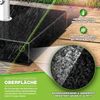 tillvex® Granit Sonnenschirmständer mit Rollen & Transportgriff Schwarz - 27 kg Eckig | Schirmständer Sonnenschirm mit Edelstahlrohr | Balkonschirmständer für Schirmstöcke 16-48 mm & 250 cm Schirmdurchmesser Bild 3