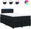 vidaXL Boxspringbett mit Matratze Schwarz 120x200 cm Samt 3290018 Bild 2