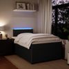 vidaXL Boxspringbett mit Matratze Schwarz 120x200 cm Samt 3290018 Bild 4
