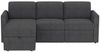 Dorel Home Ecksofa NORDHUS, L-Form, 200 cm, Recamiere rechts/links montierbar, Recamiere, Stauraum, Cord und feiner Webstoff-Bezug Bild 2