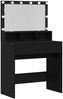 vidaXL Schminktisch mit Regal Schwarz Eichen-Optik 80 x 41 x 134,5 cm 871539 Bild 5