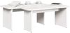 vidaXL Couchtisch 2 pcs Weiß Massivholz Kiefer 873524 Bild 3