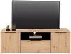 XORA 'KERA' TV-Lowboard, Holznachbildung Eiche Artisan, 160 x 51.5 x 50 cm, mit Klappe und Drehtüren Bild 3