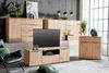 XORA 'KERA' TV-Lowboard, Holznachbildung Eiche Artisan, 160 x 51.5 x 50 cm, mit Klappe und Drehtüren Bild 2