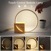 POPOLIC Nachttischlampe 10W Nachttischlampe mit USB-Ladefunktion,Tageslichtwecker, warmweißes Licht, 3 Stufige Helligkeit Nachtlicht, Touch Control Dimmbar Tischlampe, Wake Up Licht, Wecker Bild 3