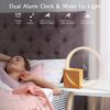 POPOLIC Nachttischlampe 10W Nachttischlampe mit USB-Ladefunktion,Tageslichtwecker, warmweißes Licht, 3 Stufige Helligkeit Nachtlicht, Touch Control Dimmbar Tischlampe, Wake Up Licht, Wecker Bild 2