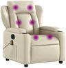 vidaXL Massagesessel Creme Kunstleder 372435 Bild 2
