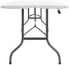 Gartentisch Klappbar, Balkontisch Weiß 180 x 72 x 72 cm HDPE Bild 3