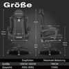 Ergonomischer Gaming Stuhl mit Verstellbarer Rückenlehne in Weiß - Bürostuhl Bild 3