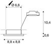 SLV No. 1001169 DOLIX OUT QPAR51 eckig weiss 230V GU10 IP65 Bild 4