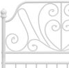 vidaXL Bettgestell Weiß Metall 100x200 cm 324845 Bild 5