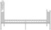 vidaXL Bettgestell Weiß Metall 100x200 cm 324845 Bild 4