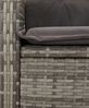 vidaXL 5-tlg. Garten-Essgruppe mit Kissen Grau Poly Rattan 3277401 Bild 5