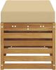 vidaXL Outdoor Hocker Bank Massivholz Akazie Natur 900685 Bild 4