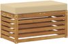 vidaXL Outdoor Hocker Bank Massivholz Akazie Natur 900685 Bild 5