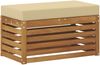 vidaXL Outdoor Hocker Bank Massivholz Akazie Natur 900685 Bild 2