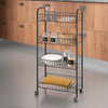 METALTEX 344504000 Ascona Lava Allzweckwagen 4 Etg. 41 x 26 x 86 cm TouchTherm, matt schwarz Bild 2