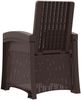 vidaXL Liegesessel Garten Rattan-Optik Braun und Hellgrau PP 8012007 Bild 5