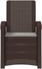 vidaXL Liegesessel Garten Rattan-Optik Braun und Hellgrau PP 8012007 Bild 3