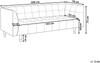Sofa 3-Sitzer BYSKE Stoff Hellbeige Bild 2