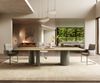 Esstisch Edge 300x100 Keramik Laminam® Sabbia Eichefarbig Troa Metall Effektfinish Titan Bild 2