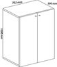 VCM Büroschrank Lona 913935 Buche B. 70 x H. 111 x T. 38 cm Bild 2