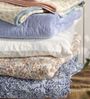 Ib Laursen Decke Quilt Tagesdecke Überwurf 180x130cm Blumen Orange Blau 07934-00 Bild 3