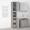 vidaXL Badschrank Grau Sonoma 32x34x188,5 cm Holzwerkstoff 817070 Bild 4