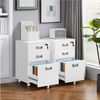 Yaheetech Aktenschrank Mobiler Büroschrank mit 3 Schubladen und Hängeregistratur Bild 3