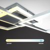 B.K.Licht Deckenleuchte BKL1440, Dimmfunktion, LED fest integriert, LED-Deckenlampe dimmbar Frame schwenkbar CCT Farbtemperatur Bild 3