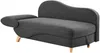 Vente-unique - PENELOPE Chaise longue Stoff Grau - B 80 cm x H 81 cm x L 160 cm Bild 5