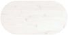 vidaXL Tischplatte Weiß 70x35x2,5 cm Massivholz Kiefer Oval 824346 Bild 5