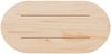 vidaXL Tischplatte Weiß 70x35x2,5 cm Massivholz Kiefer Oval 824346 Bild 4