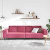 vidaXL Wohnzimmer Couch Weinrot 250 x 77 x 76 cm 3335095 Bild 3