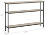 SoBuy FSB49-PZ Konsolentisch Flur, Spanplatte, Melamin, Helle Eiche, 120 x 77 x 20 cm Bild 3
