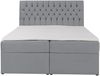 Selsey 'Daissy' Boxbett 160×200 mit Matratze und Topper, Samt, Grau Bild 5