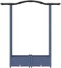 vidaXL Hochbeet mit Rankgitter und Dach Grau 124 x 40 x 123 cm PP 42032551 Bild 4
