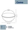 kela Obstschale Como, Metall, abnehmbarer Deckel Bild 3