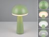 Reality Leuchten 'Fungo' Akku LED Tischleuchte kabellos, Aluminium grün, Höhe 30cm Bild 3