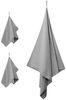 vidaXL Sporthandtuch Set 3 pcs Dunkelgrau Polyester und Polyamid 42011500 Bild 3