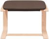 vidaXL Fußhocker Dunkelbraun 51x41x40 cm Stoff 351067 Bild 4