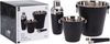 Koopman Cocktail-Set Barset Flaschenkühler Schwarz Set 4 Tlg, (Stück, 4-tlg, Packung), Shaker, Flaschenkühler, Eiseimer + Zange, Barzubehör Bild 2