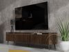 Compleo TV-Schrank 150 cm, Lamellenoptik, Japandi design, geriffeltes Front Bild 2